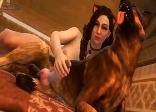 Yennefer from the Witcher turns out to be a wild zoophile whore