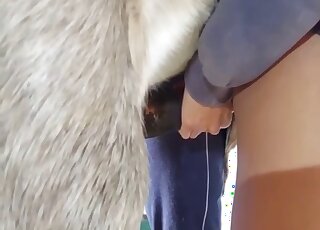 Horse cock is able to fit into that hole some way and it's great